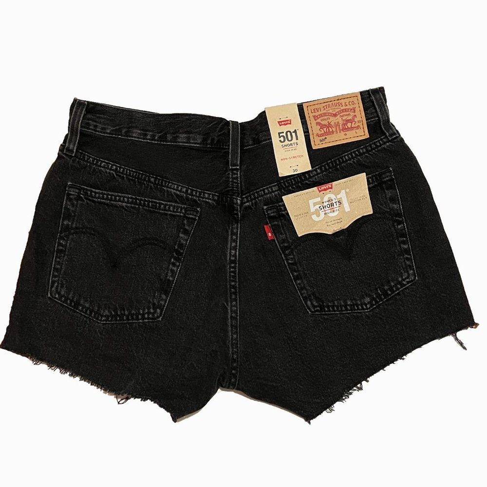 Levi's Black Shorts 501 - Picture 3 of 4